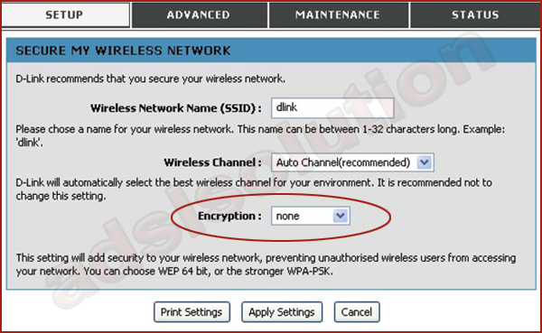 D-Link DSL-2740B E1