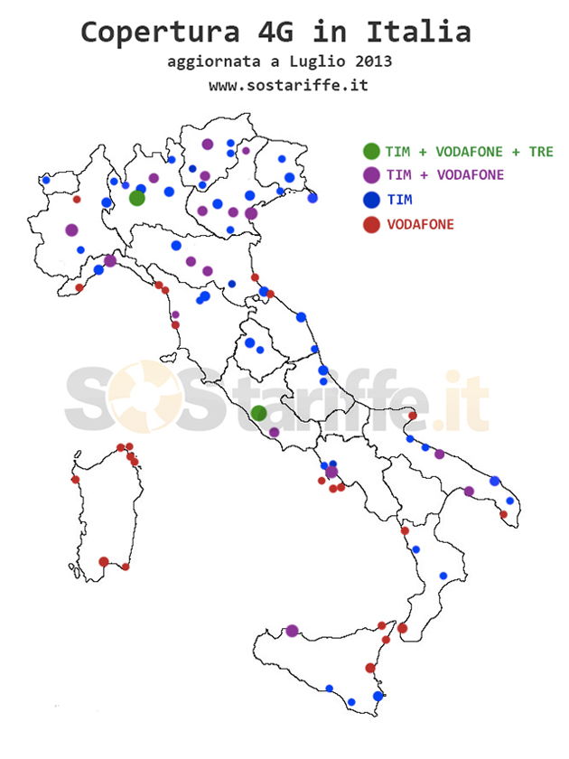 Copertura 4G LTE