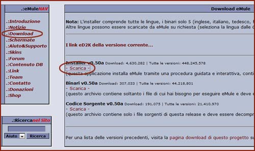 emule codice installazione scarica