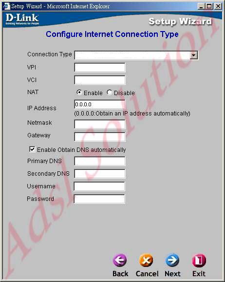 D-Link DSL-G804V Manuale configurazione Adsl