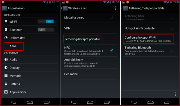 hotspot tethering android